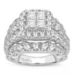 14K 4.00CT Diamond bridal ring