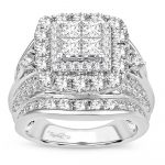 14K 4.00CT Diamond bridal ring