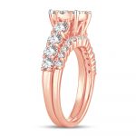 14K 2.00CT Diamond bridal set - Image 2