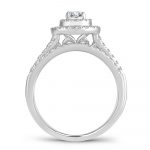 14K 1.00CT Diamond bridal set - Image 3