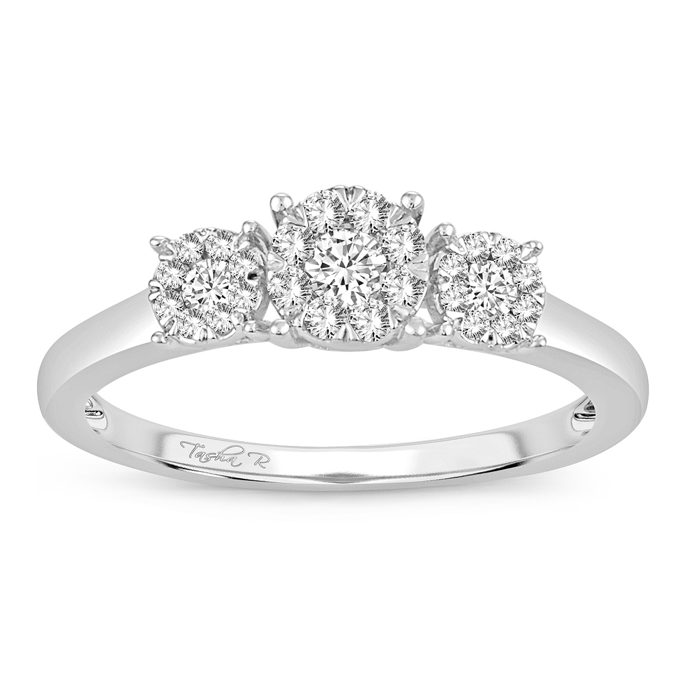 56790_1.jpg 14K 0.33CT PR/CT Diamond RING. - Image 1