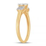 14K 0.33CT PR/CT Diamond RING. - Image 2
