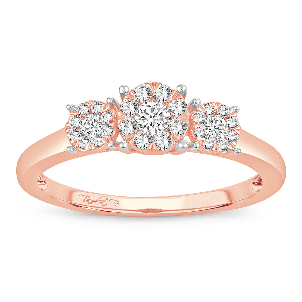 56792_1.jpg 14K 0.33CT PR/CT Diamond RING. - Image 1