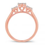 14K 0.33CT PR/CT Diamond RING. - Image 3