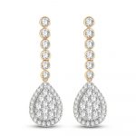 14K 3.01CT Diamond Earrings - Image 2