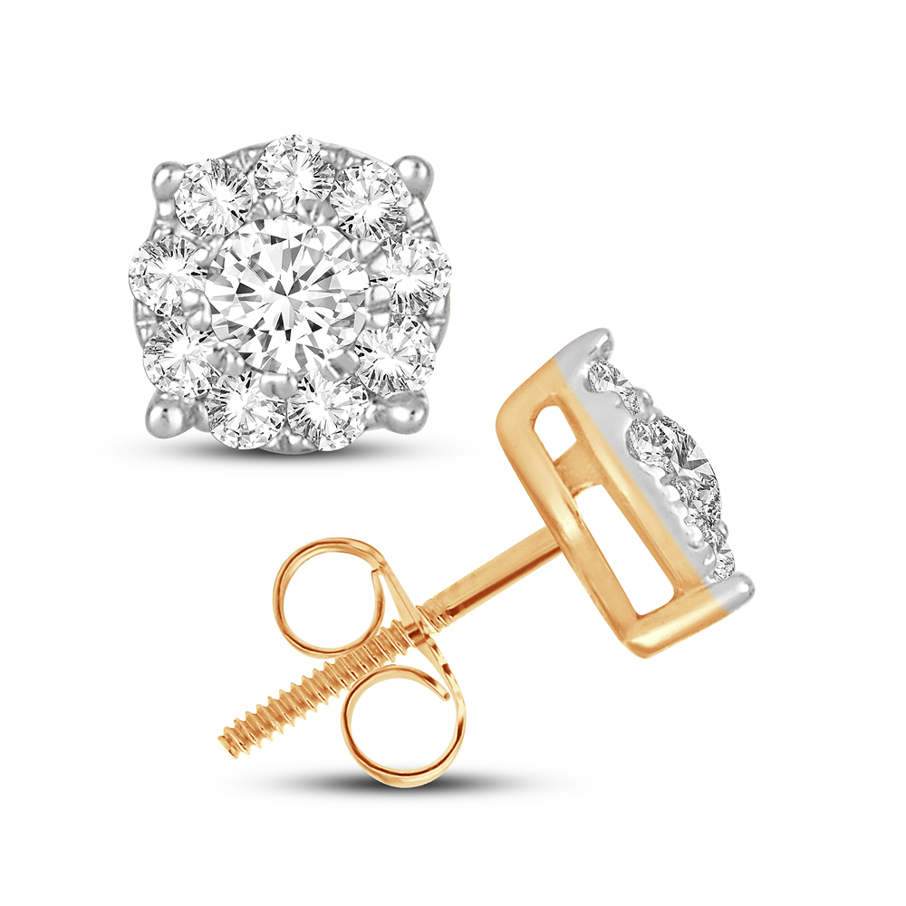 57472_1.jpg 14K 0.33CT DIAMOND EARRNIG - Image 1