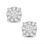14K 0.33CT DIAMOND EARRNIG - Image 2