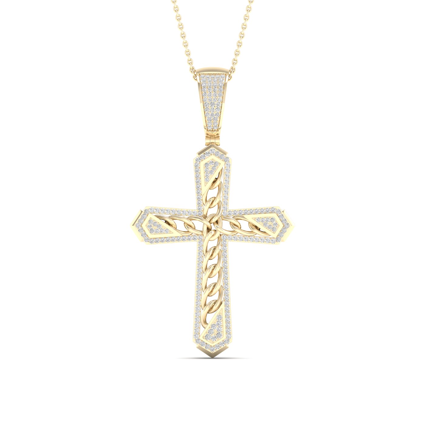 58263_1.jpg 10K 0.55CT Diamond Pendant - Image 1