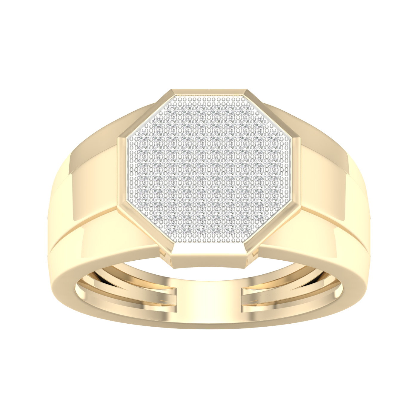 59227_1.jpg 10K 0.33ct Diamond Mens Ring - Image 1