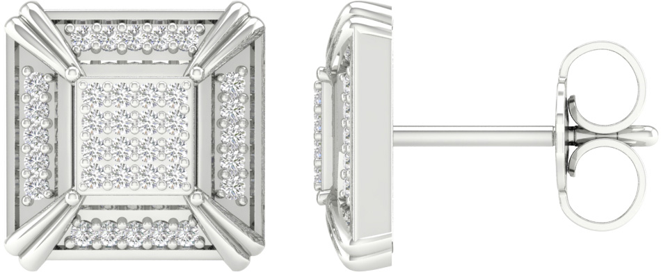60884.jpg 10K 0.25CT Diamond Earring - Image 1