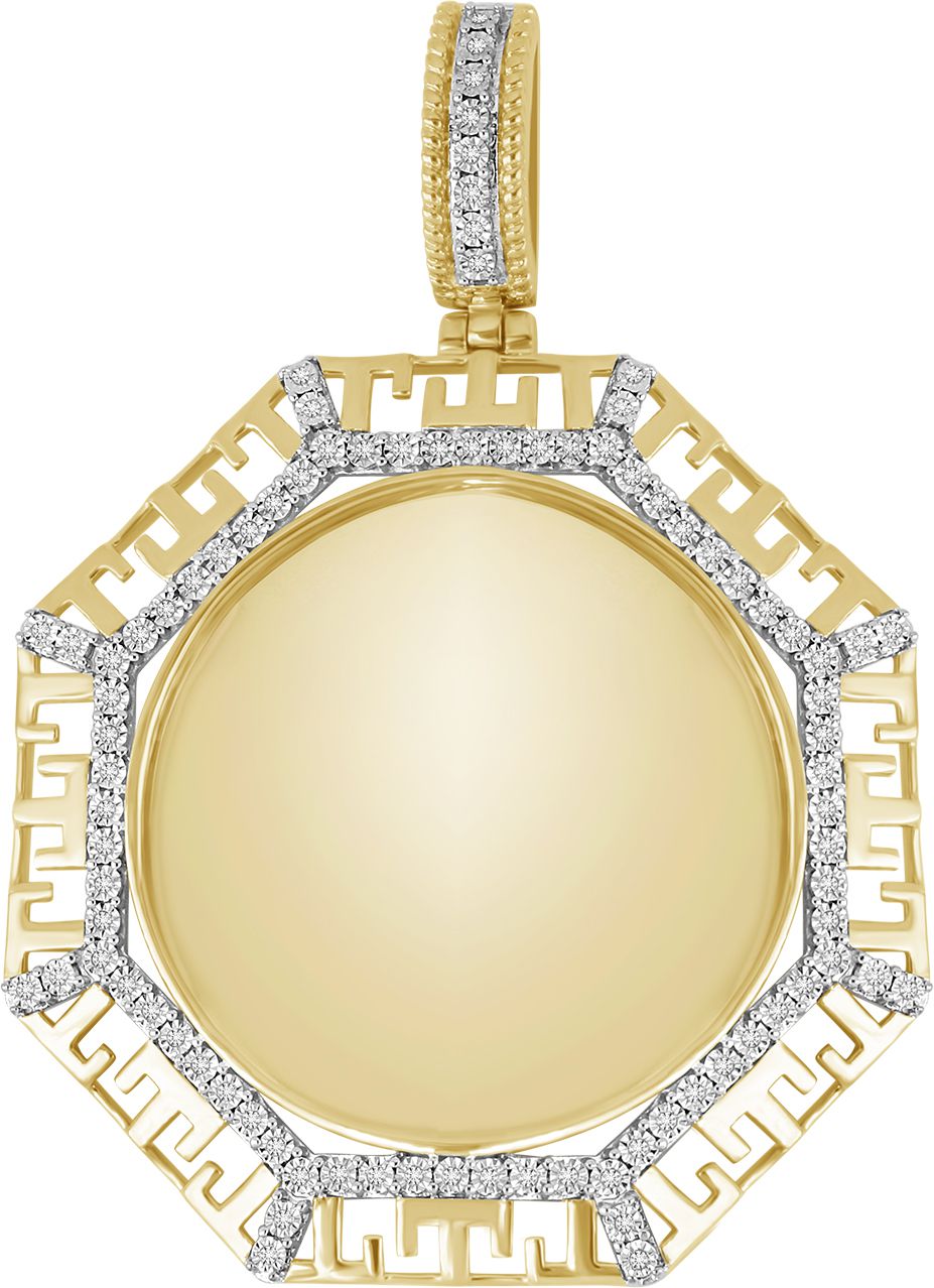 60961_1.jpg 10k 0.25ct Memory Pendant - Image 1