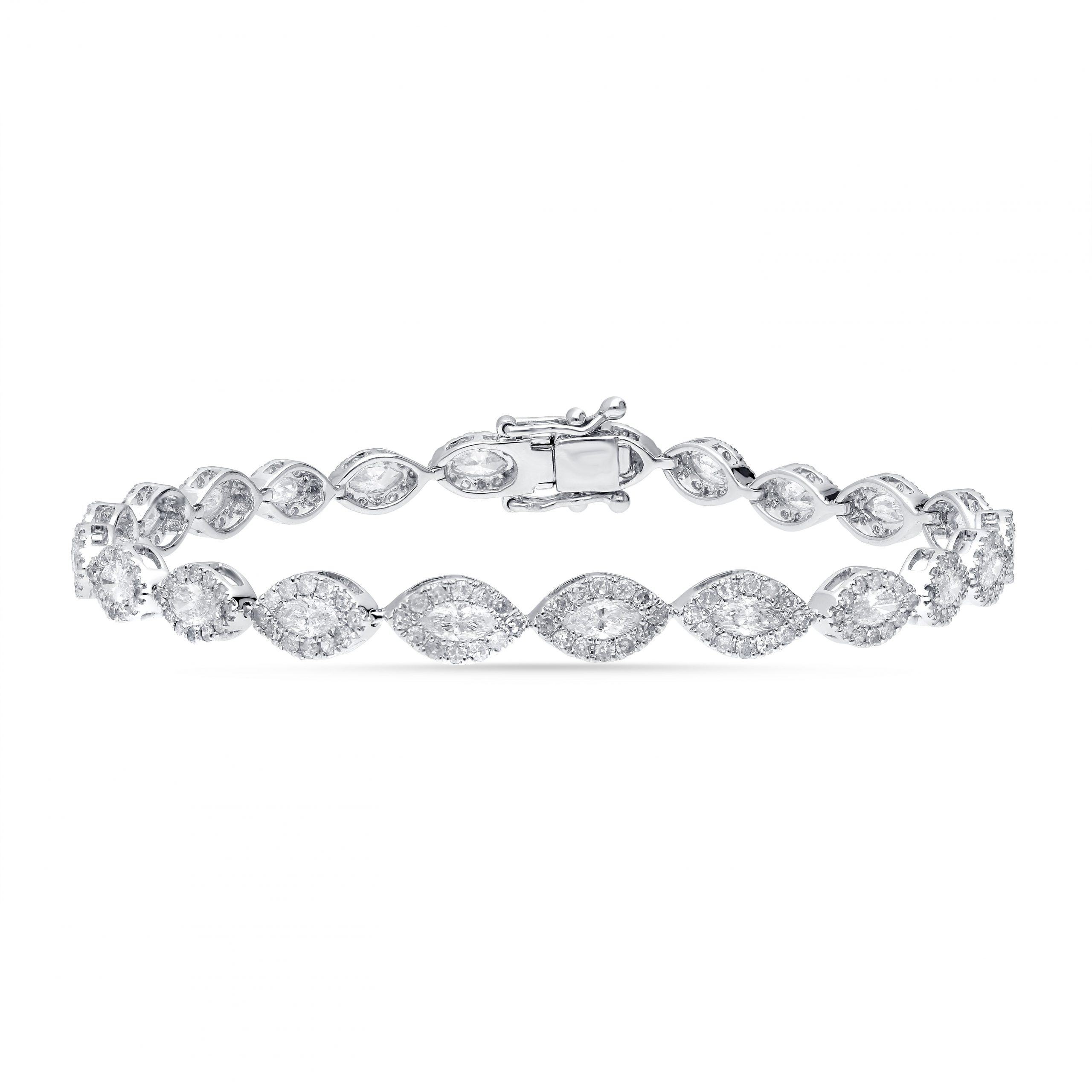 61252_1.jpg 14K 3.39ct Diamond Bracelet - Image 1