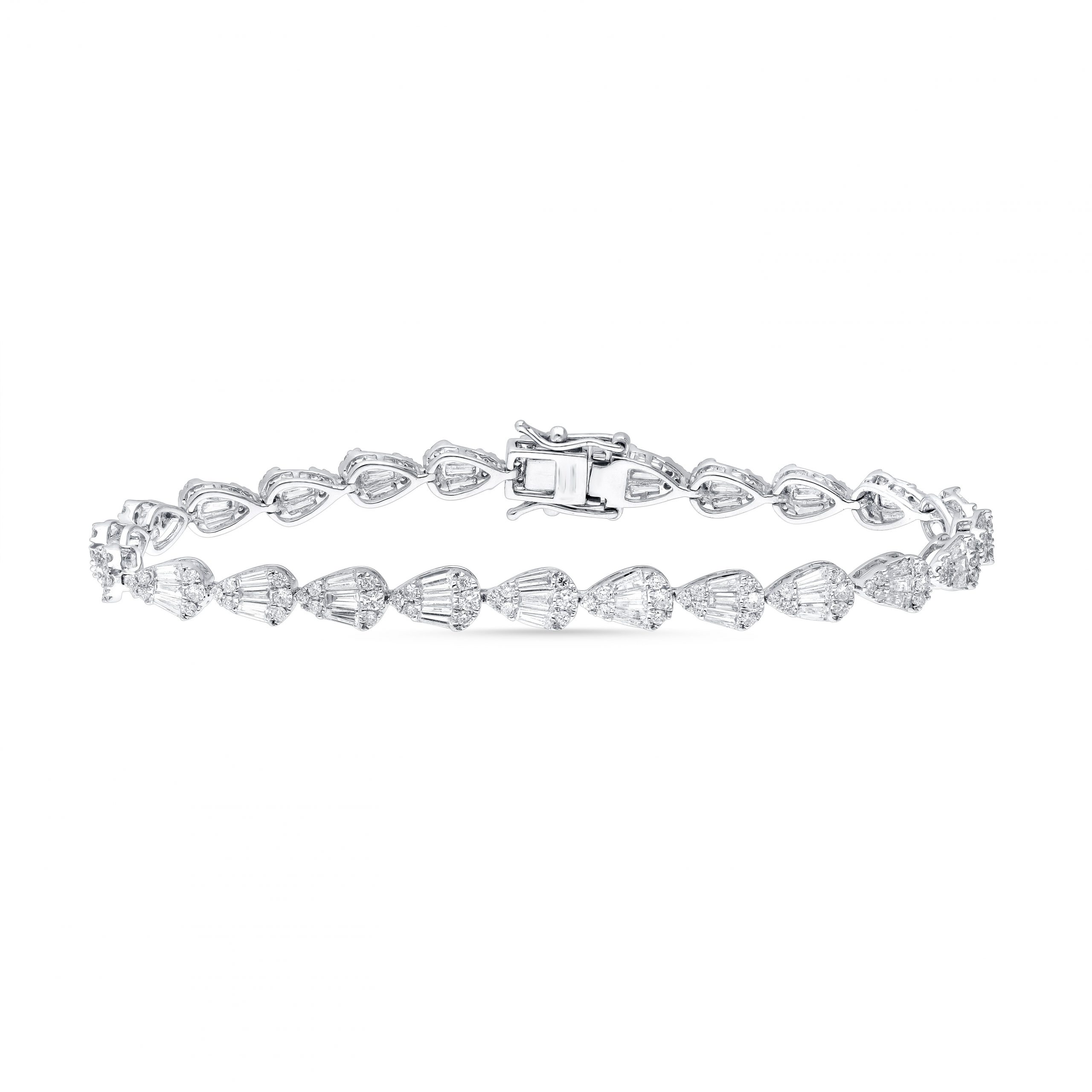 61253_1.jpg 14K 3.27ct Diamond Bracelet - Image 1