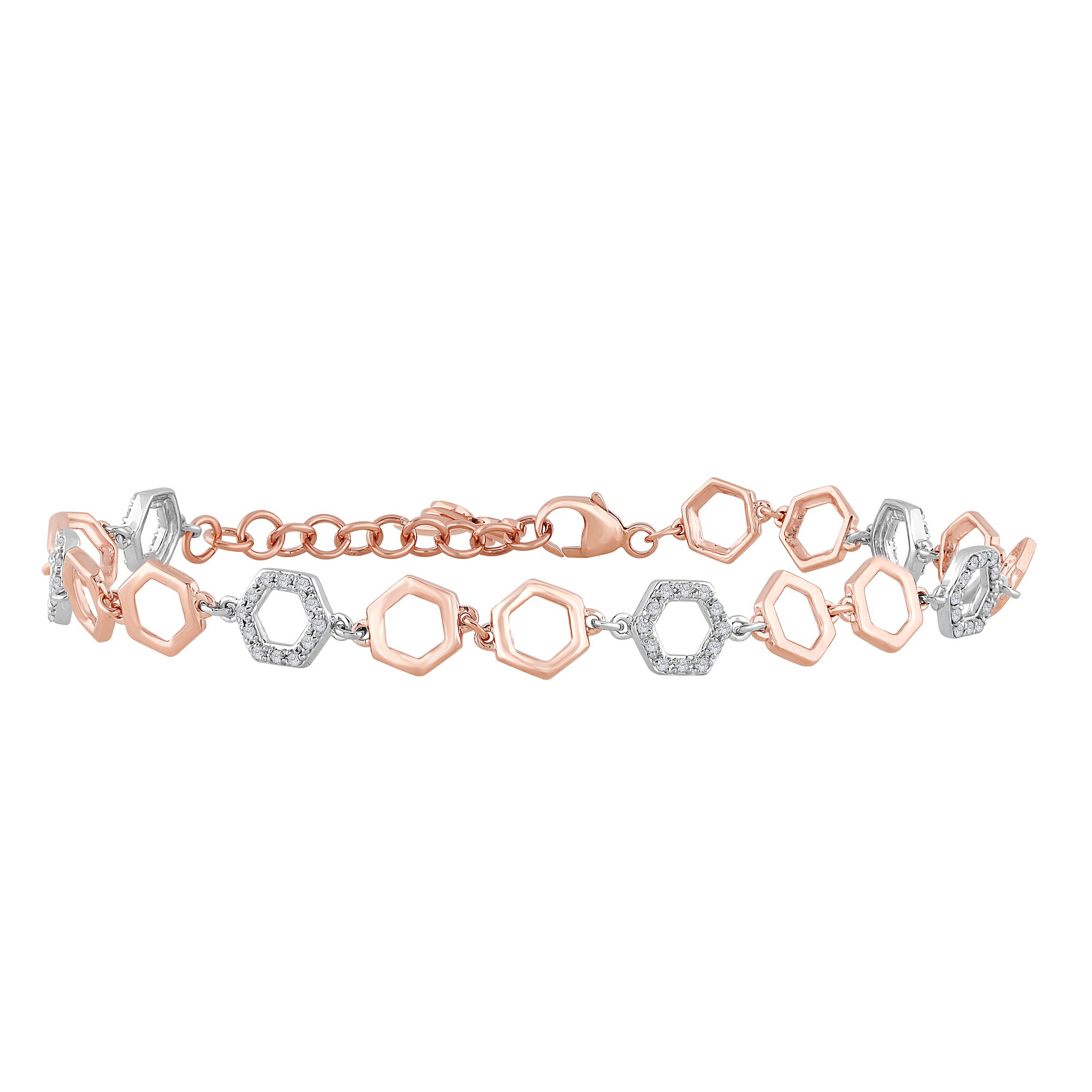 61294_1.jpg 10K 0.27ct Diamond Bracelet - Image 1