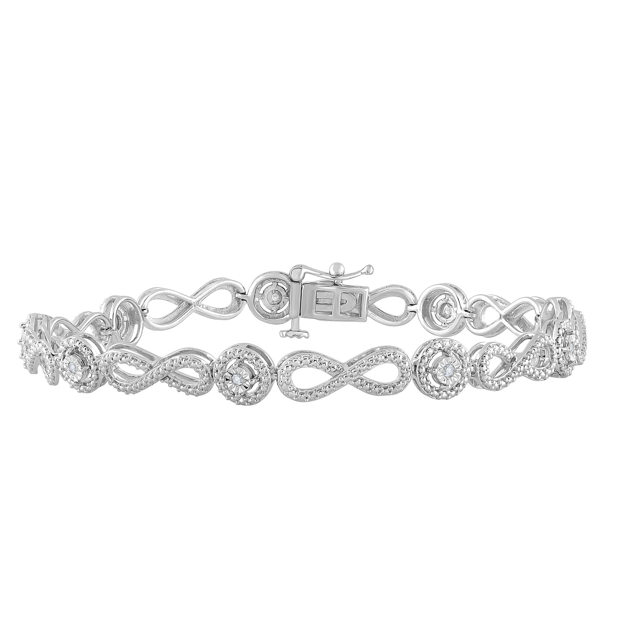 61299_1.jpg 10K 0.10ct Diamond Bracelet - Image 1