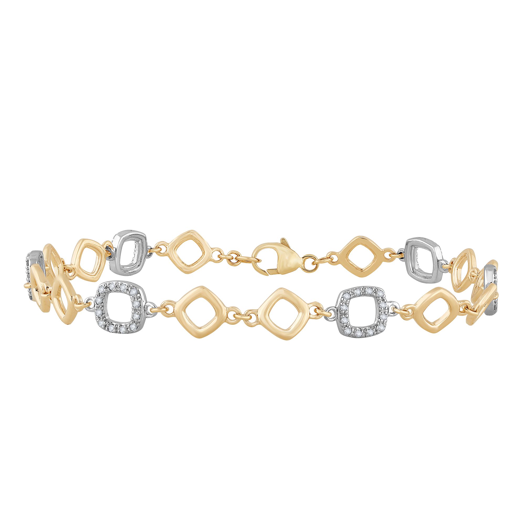 61302_1.jpg 10K 0.25ct Diamond Bracelet - Image 1