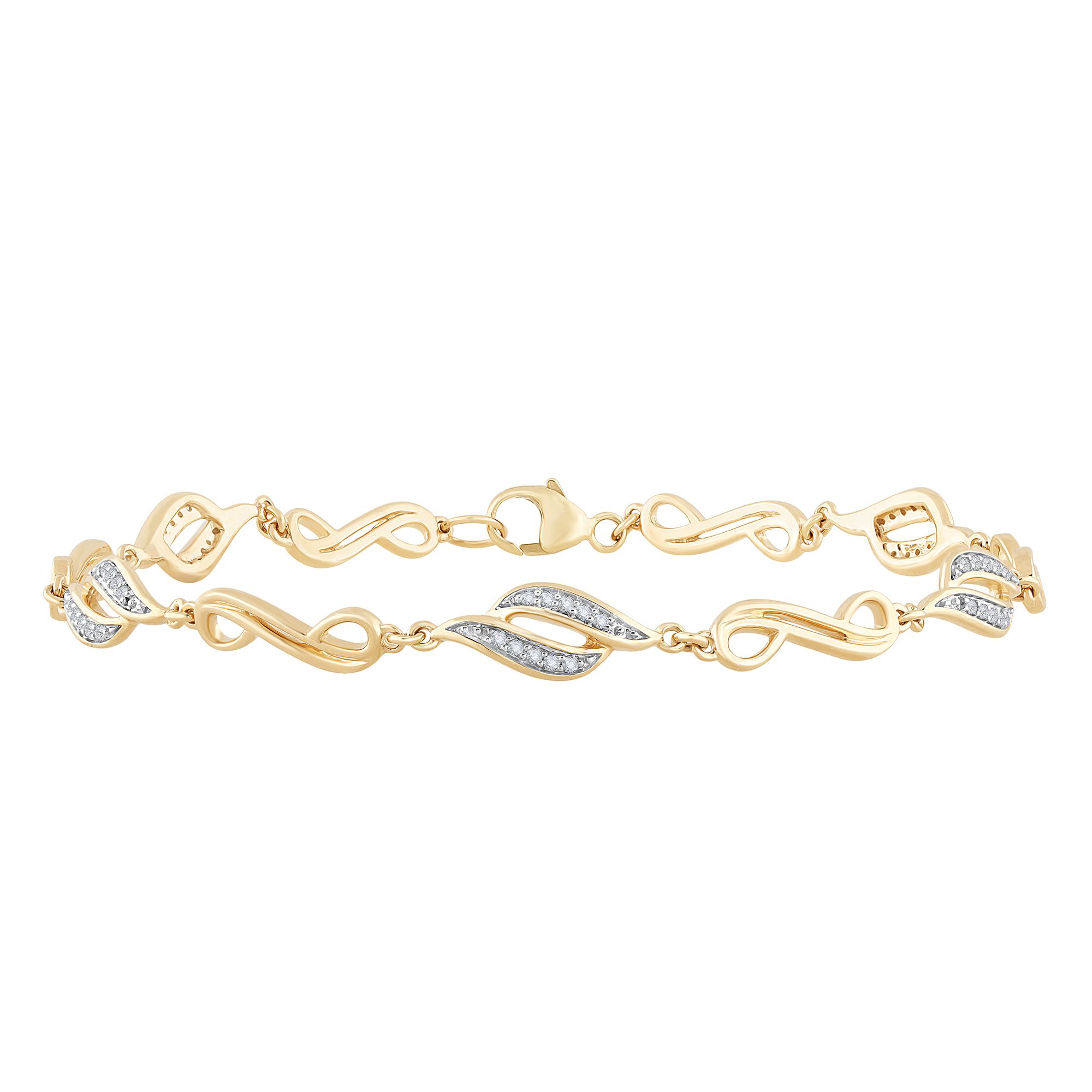 61303_1.jpg 10K 0.20ct Diamond Bracelet - Image 1