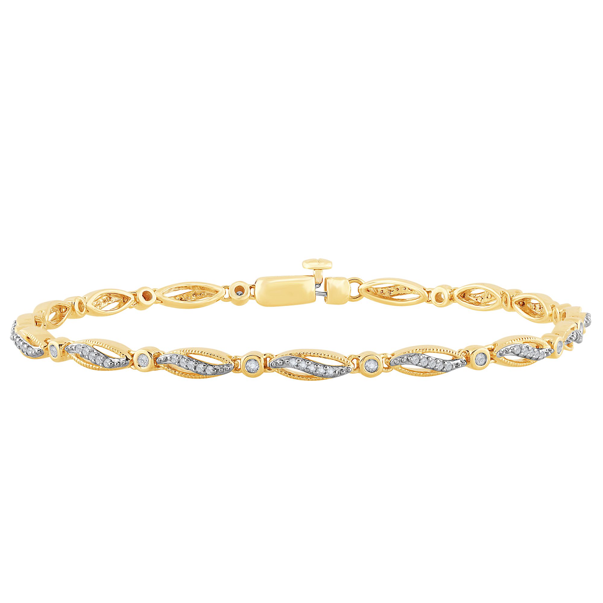 61304_1.jpg 10K 0.33ct Diamond Bracelet - Image 1