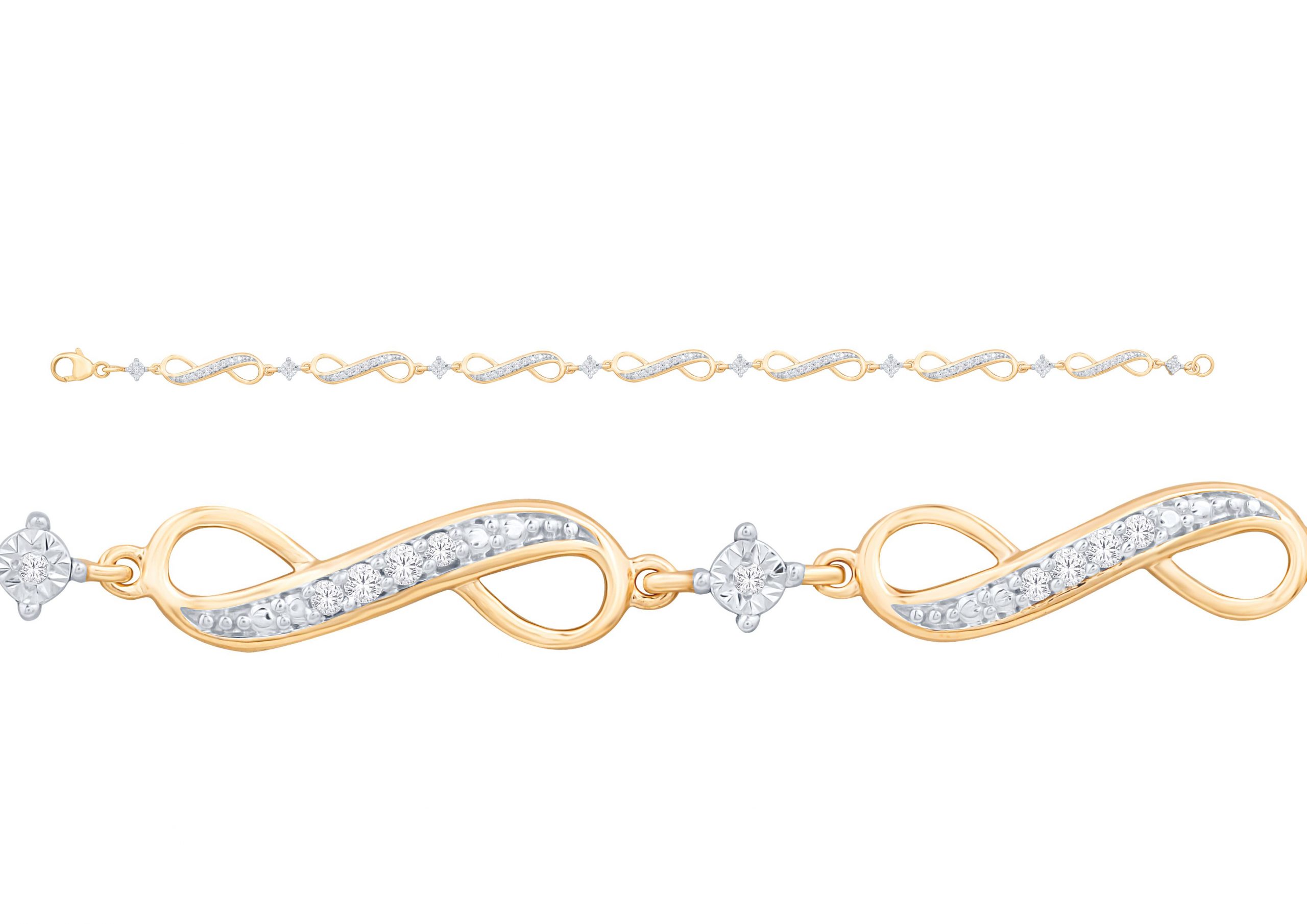 61314_1.jpg 10K 0.25ct Diamond Bracelet - Image 1