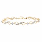 10K 0.25ct Diamond Bracelet - Image 2