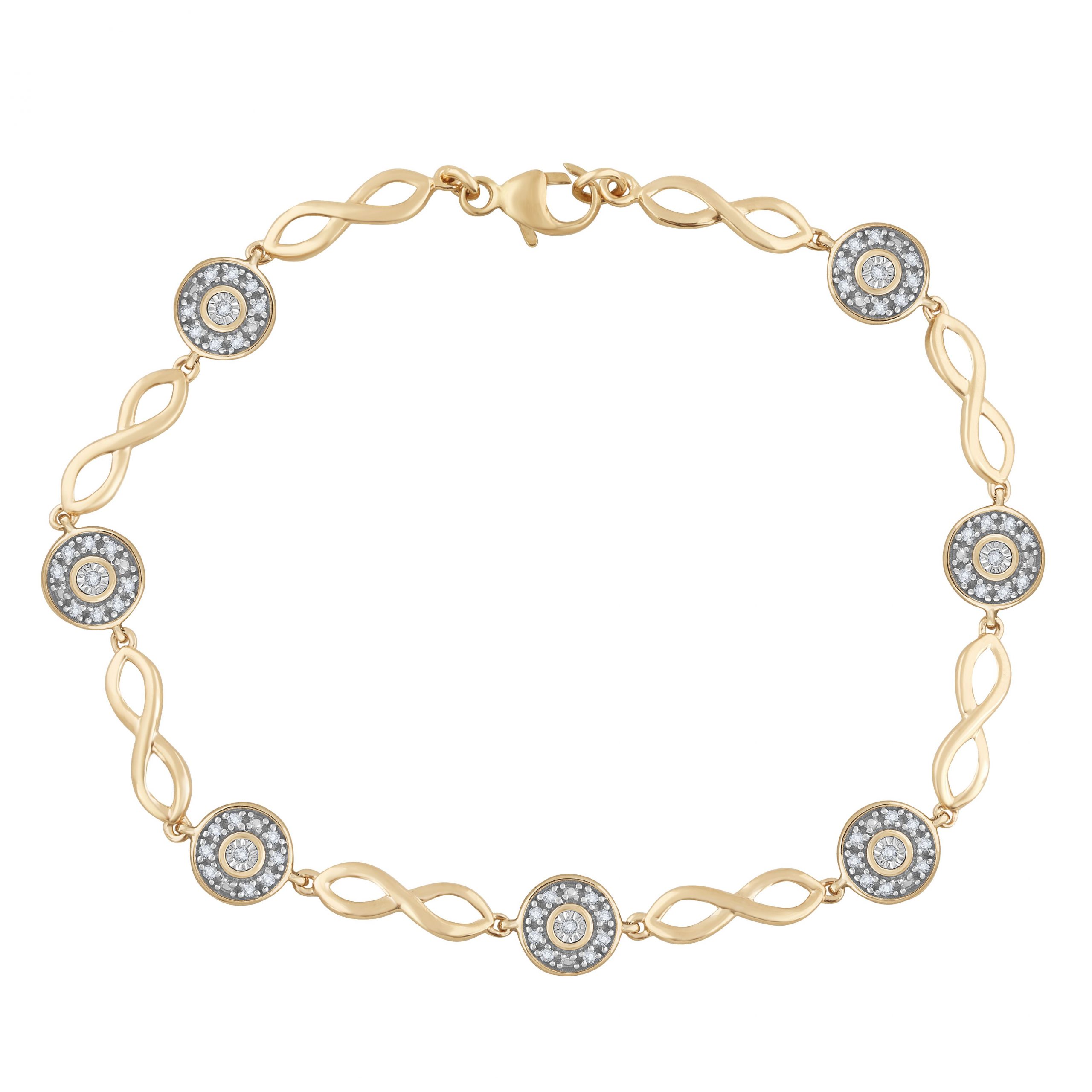 61315_1.jpg 10K 0.25ct Diamond Bracelet - Image 1
