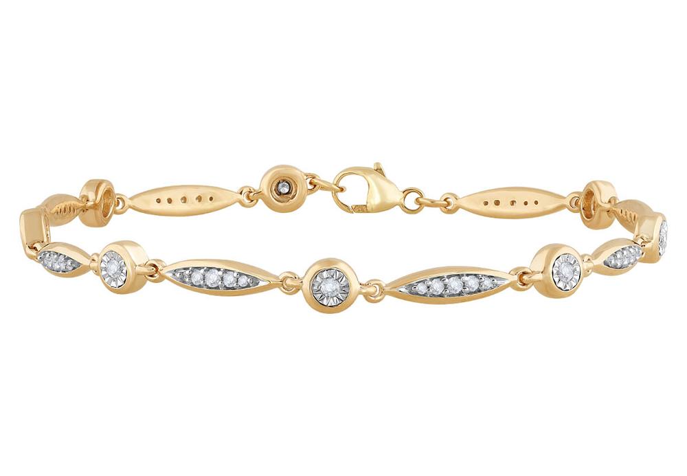 62250.jpg 10k 0.50ct Diamond Bracelet - Image 1