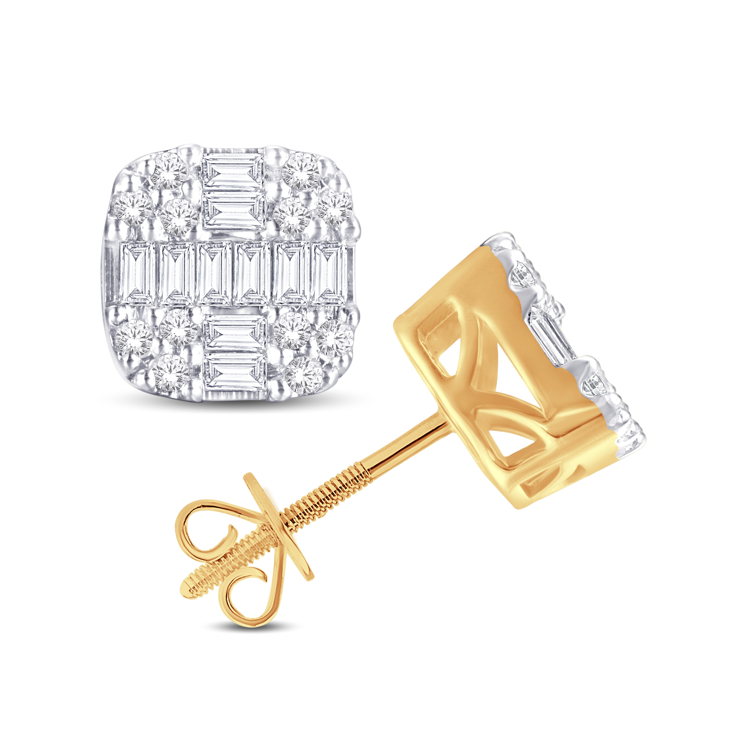 E7313.jpg 10KT-0.74CTW EARRINGS - Image 1