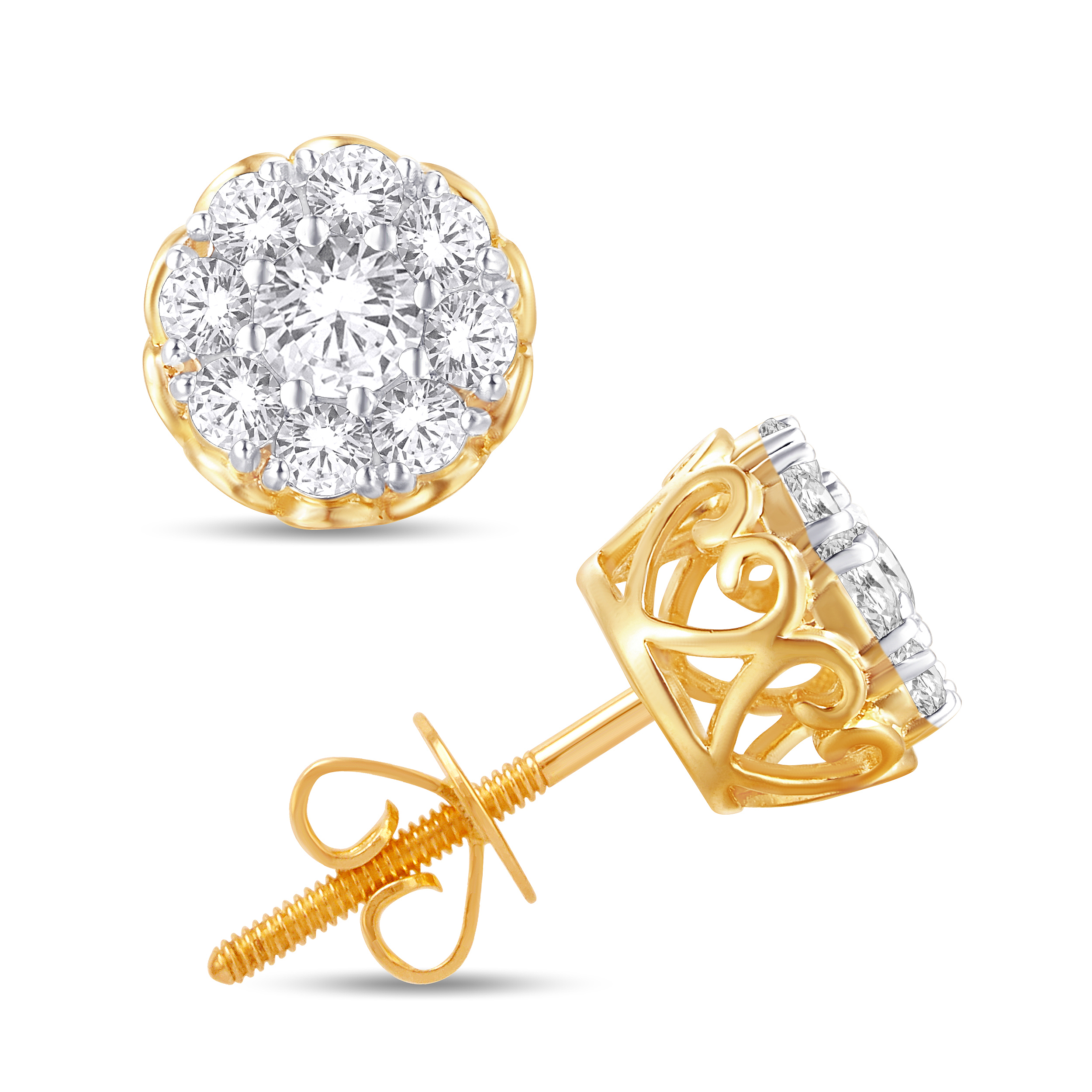 E7705-1.00-SL.jpg 10KT-1.00CTW EARRINGS - Image 1