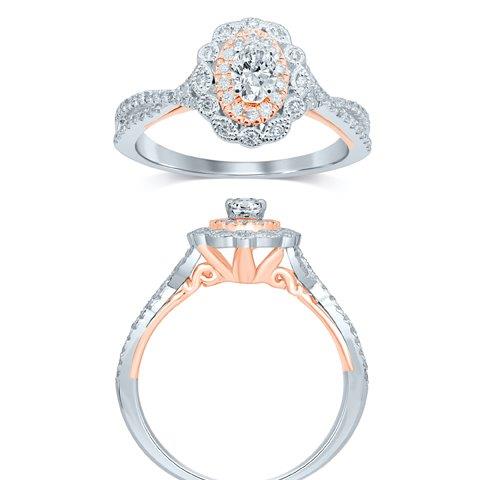 ENHT4863G.jpg 14KT -0.63CTW LADIESRING - Image 1