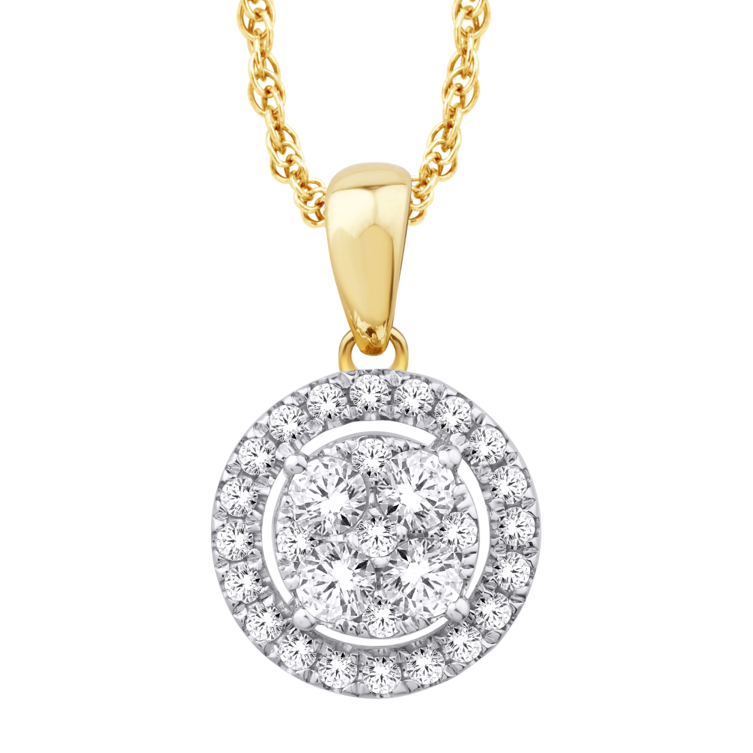 P5305-0.75.jpg 10KTGOLD 0.75CTW PENDANT - Image 1