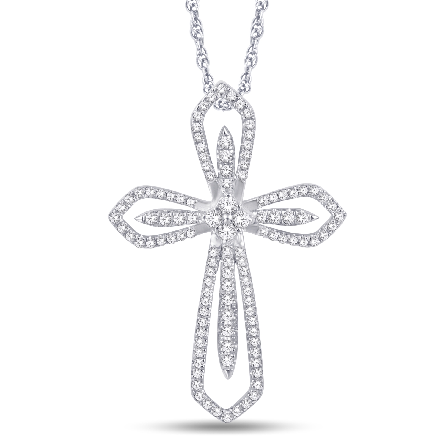 P5689.jpg 10KT-0.40CTW PENDANT - Image 1