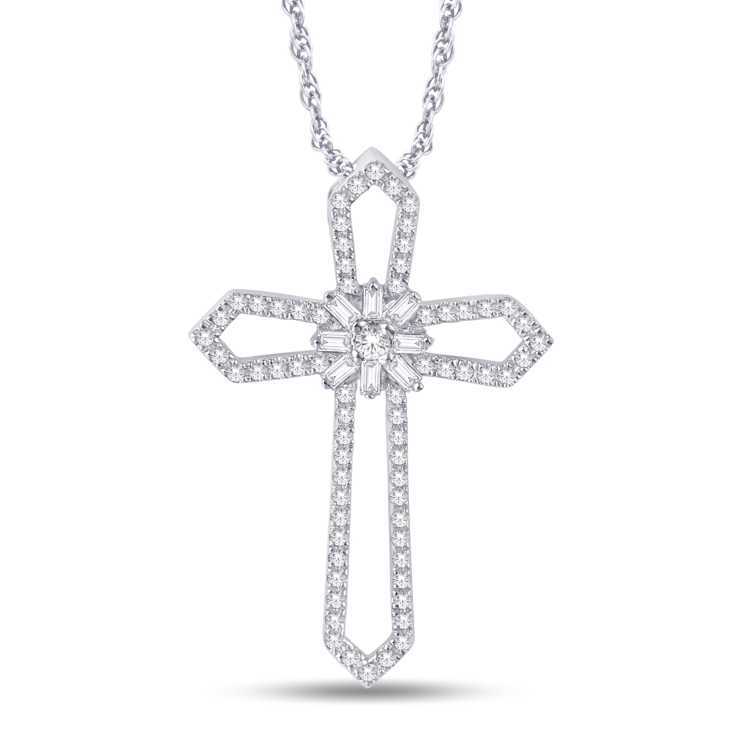 P5692.jpg 14KT-0.25CTW PENDANT - Image 1