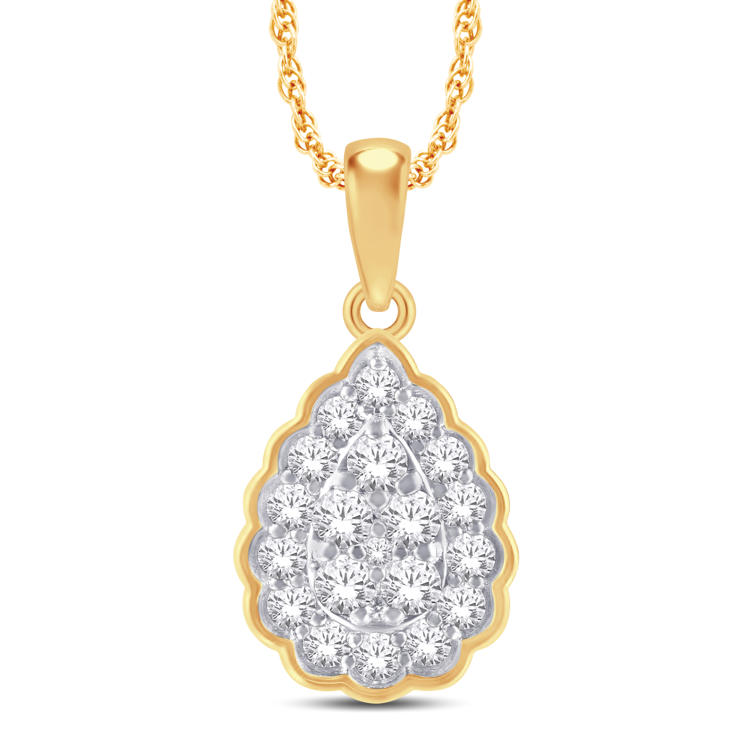 P6088.jpg 10KT-0.36CTW PENDANT - Image 1