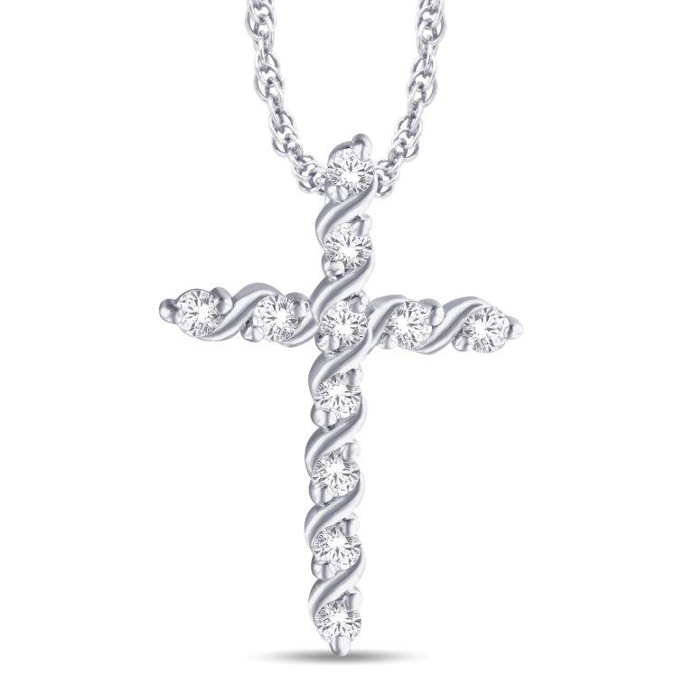 P6095.jpg 10KT-0.25CTW PENDANT - Image 1