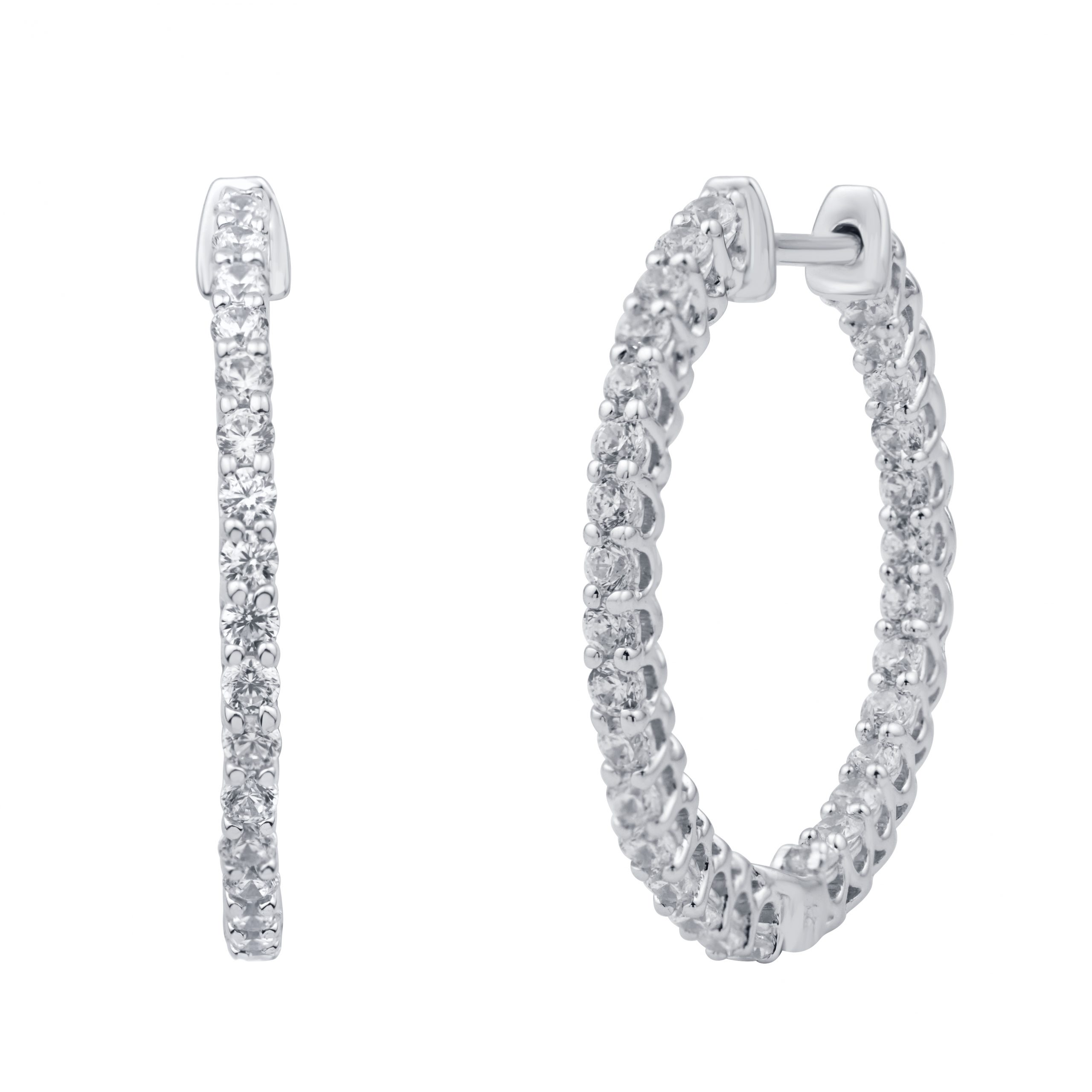 TE2792.jpg 14KT-1.00CTW HOOPS - Image 1