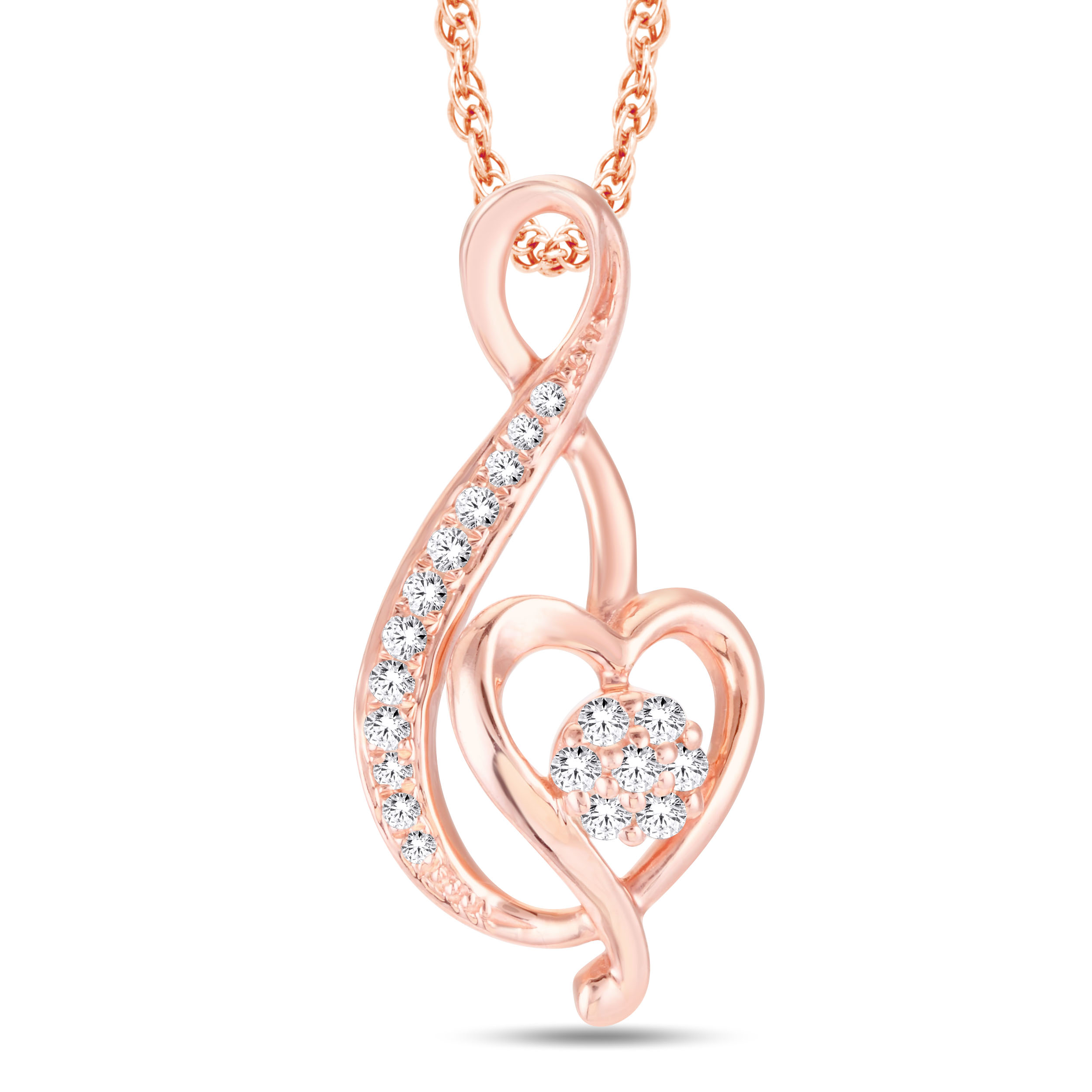 TP1726.jpg 10KTGOLD 0.10CTW PENDANT - Image 1