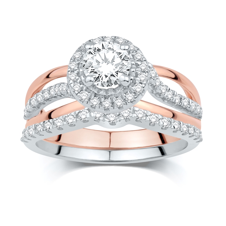 TR6961.jpg 14KT-1.00CTW(CTR:0.50CT) CERTIFIED UNO BRIDAL - Image 1