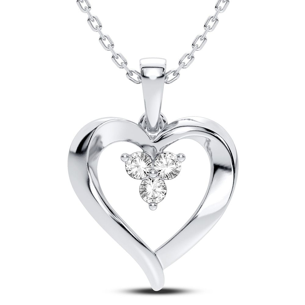 39827_1.jpg 14K 0.12CT Diamond Pendant - Image 1
