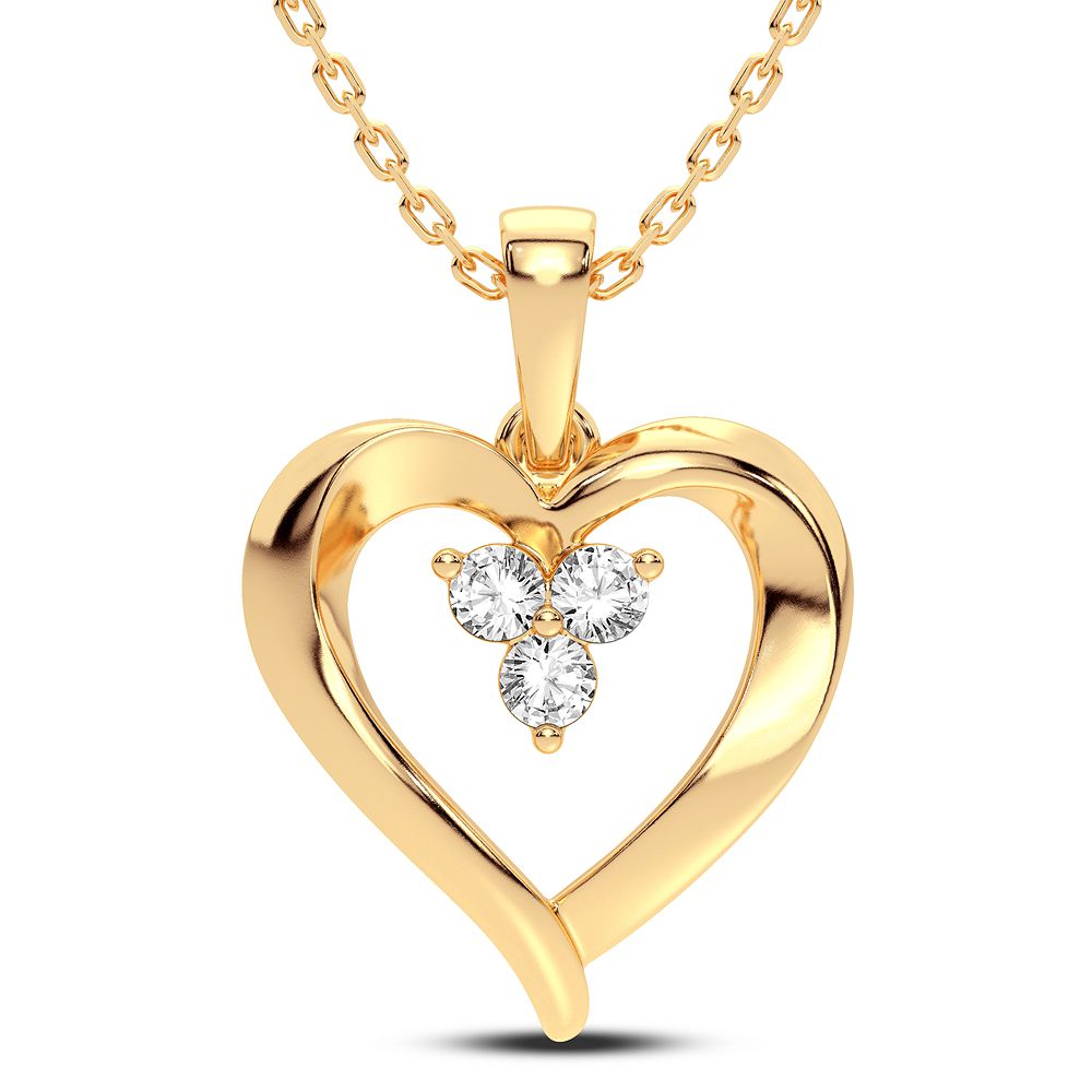 39829_1.jpg 14K 0.12CT Diamond Pendant - Image 1
