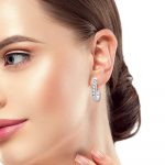14K 0.27CT Diamond Earring - Image 3