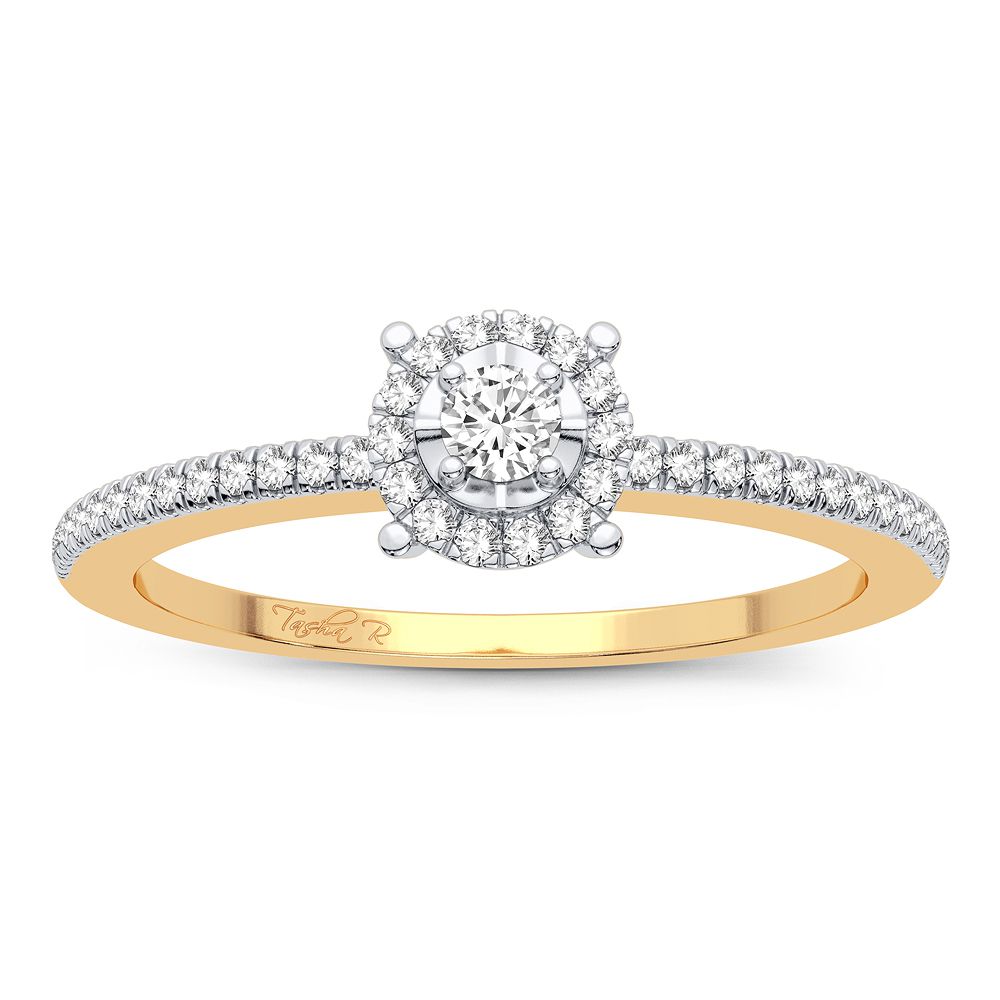 46487_1.jpg 14K 0.16CT Diamond Ring - Image 1