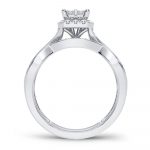 10K 0.61CT Diamond Bridal Ring - Image 3