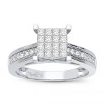 10K 0.42CT Diamond Bridal Ring