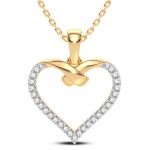 14K 0.15CT Diamond Pendant