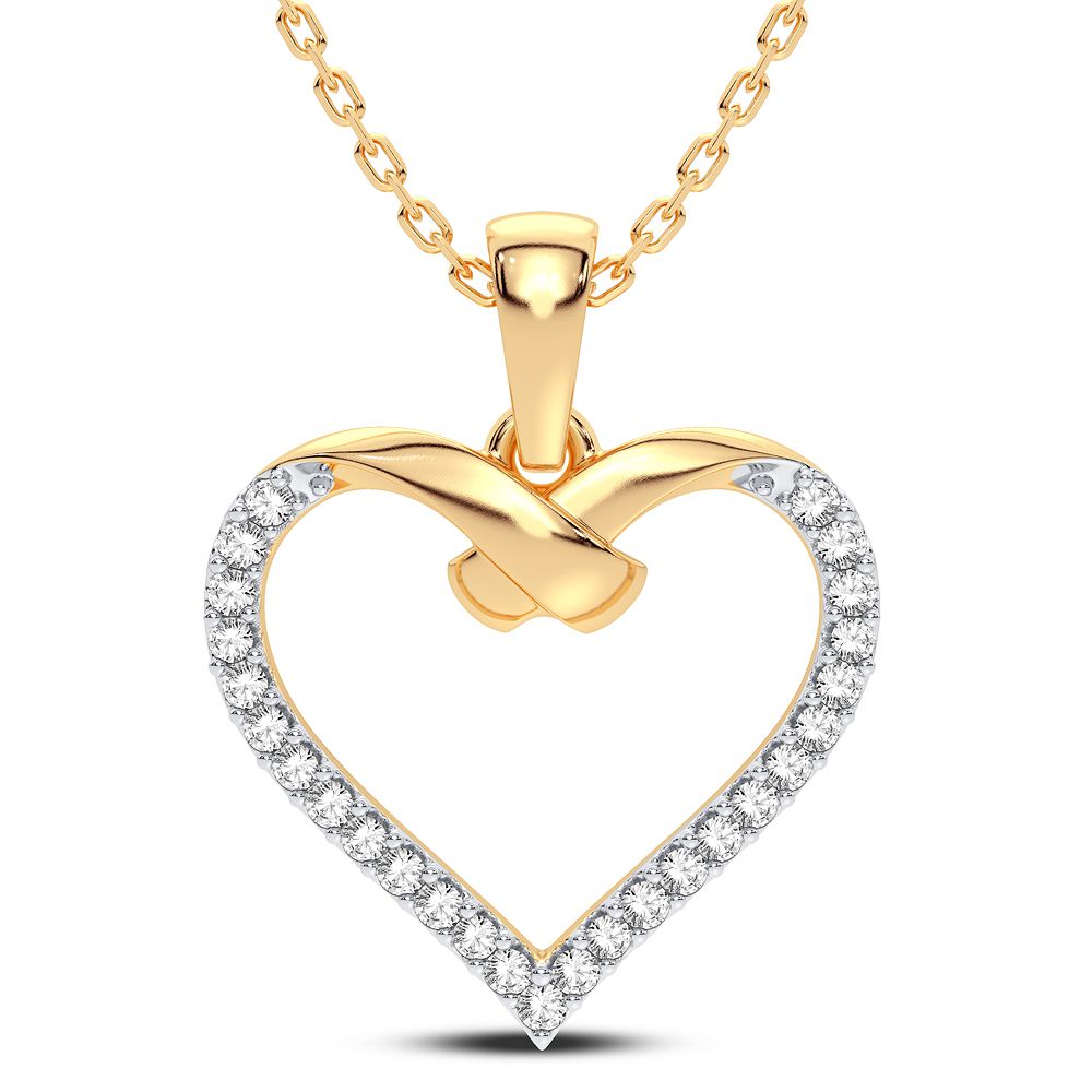47439_1.jpg 14K 0.15CT Diamond Pendant - Image 1