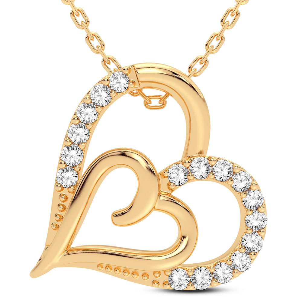 50408_1.jpg 14K 0.11CT Diamond Pendant - Image 1