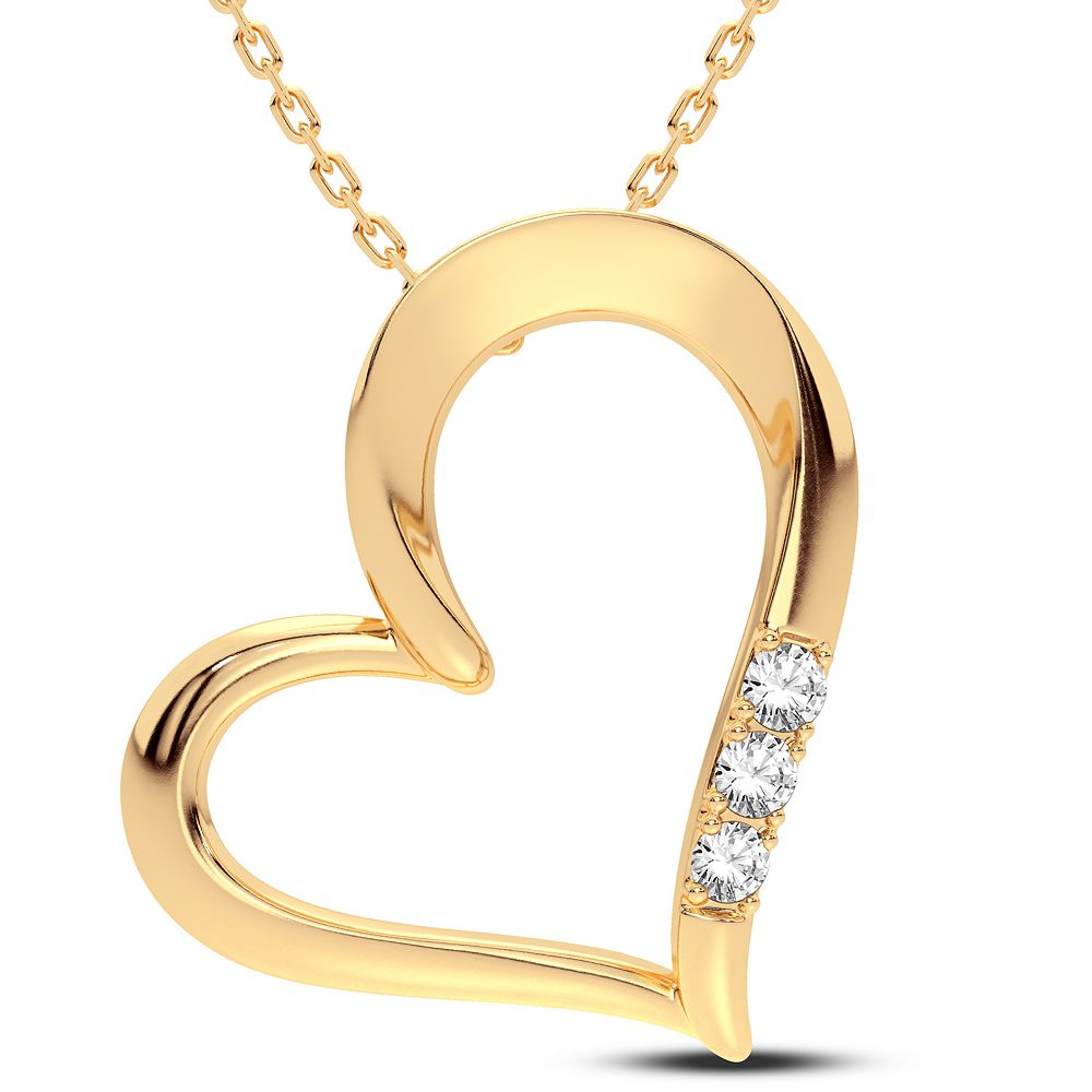 47876_1.jpg 14K 0.06CT Diamond Pendant - Image 1