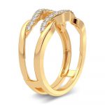 14K 0.33CT Diamond Ring Guard - Image 2