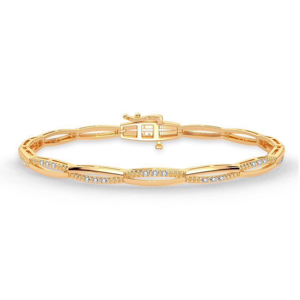 49877_1.jpg 10K 0.11CT Diamond Bracelet - Image 1