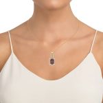 14K 0.26CT Diamond Ruby Pendant - Image 2